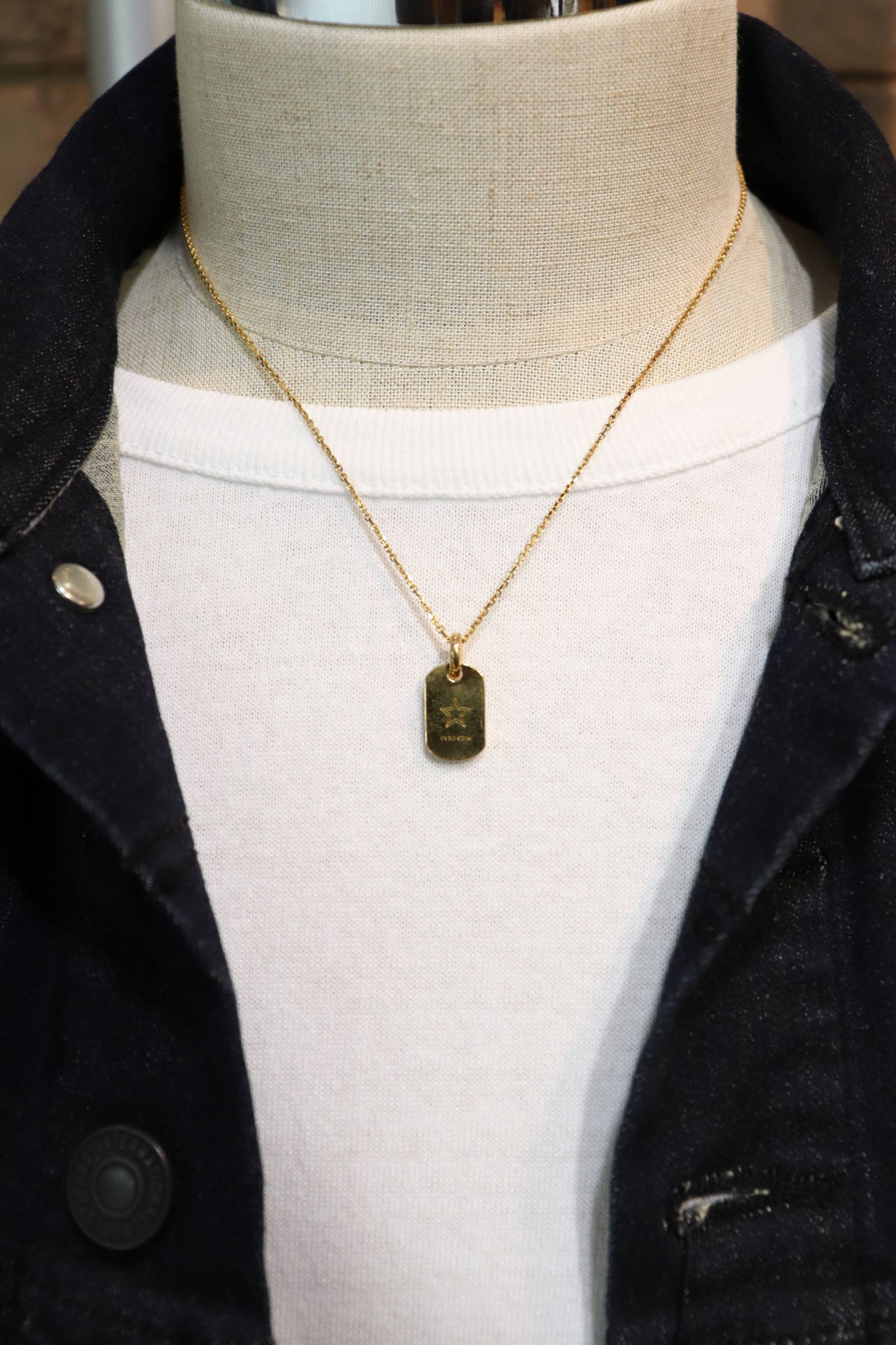 IVXLCDM - SMALL TAG PENDANT/GOLD/STAR | BRYAN