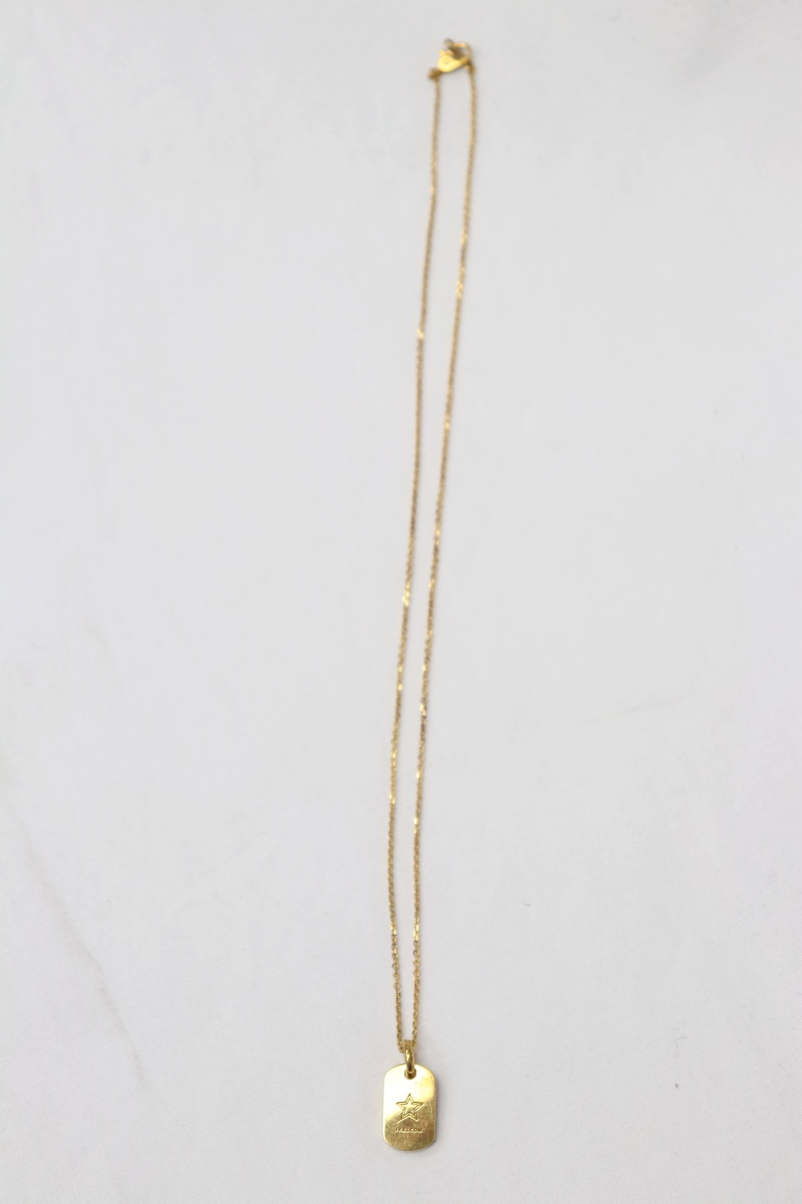 IVXLCDM - SMALL TAG PENDANT/GOLD/STAR | BRYAN