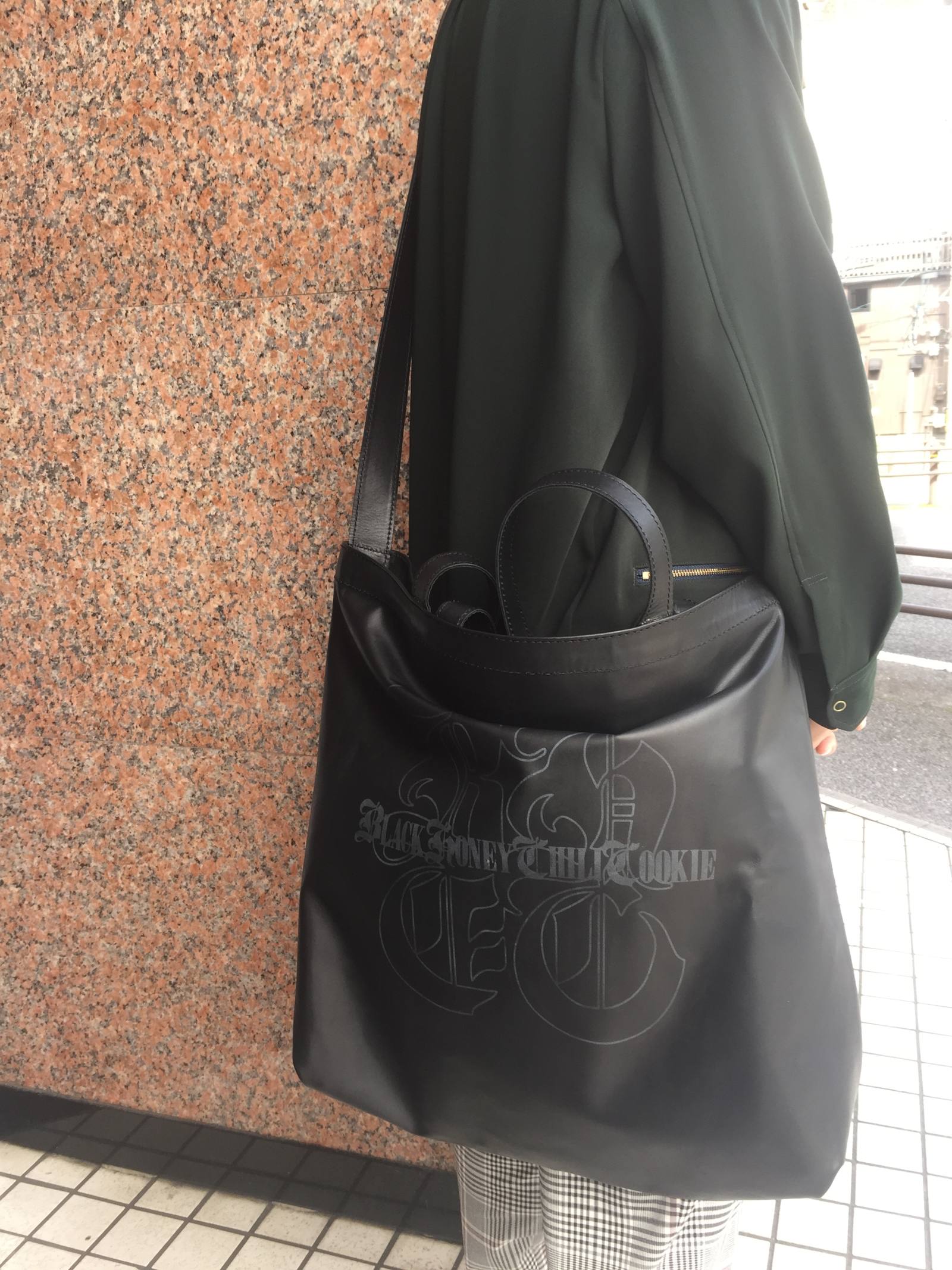 Black Honey Chili Cookie Bhcc Big Logo レザートートバック 2way Bryan